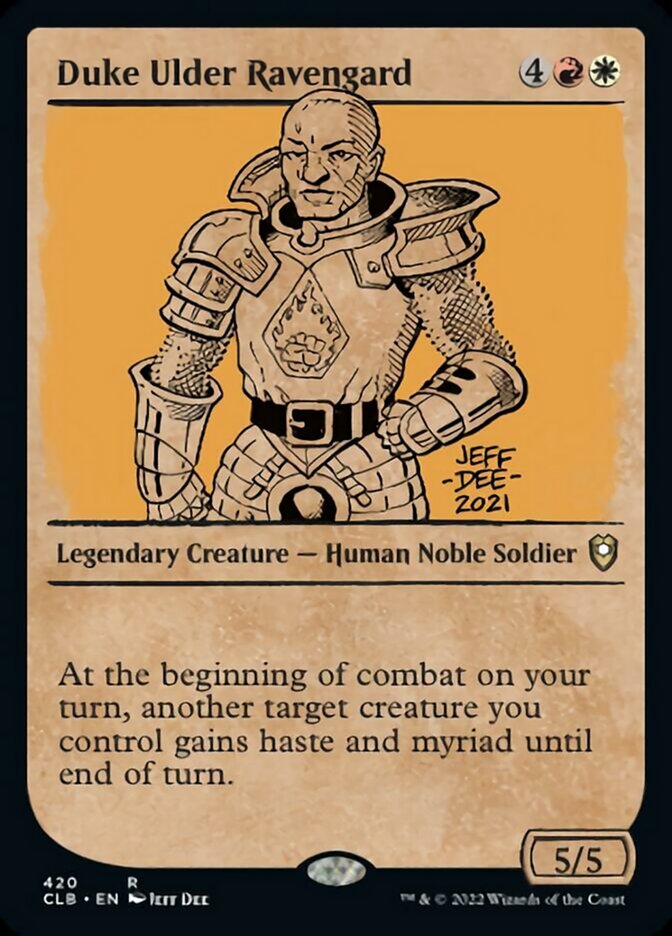 Duke Ulder Ravengard (Showcase) [Commander Legends: Battle for Baldur's Gate] | Galaxy Games LLC