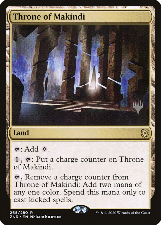 Throne of Makindi (Promo Pack) [Zendikar Rising Promos] | Galaxy Games LLC