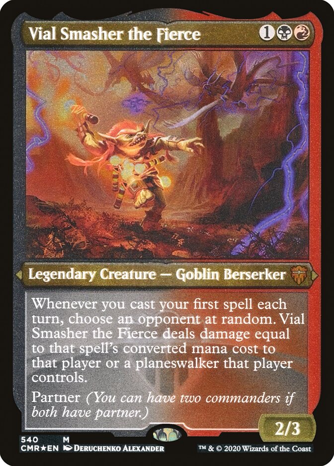 Vial Smasher the Fierce (Etched) [Commander Legends] | Galaxy Games LLC