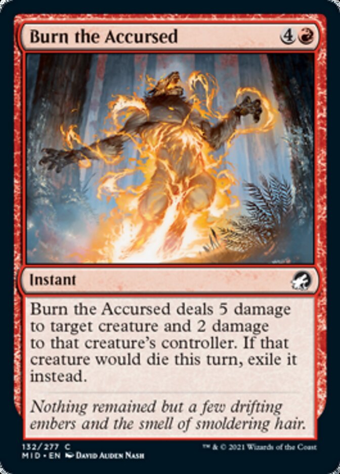 Burn the Accursed [Innistrad: Midnight Hunt] | Galaxy Games LLC