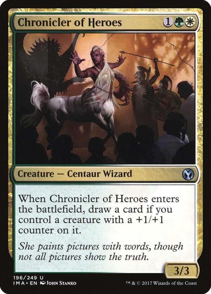 Chronicler of Heroes [Iconic Masters] | Galaxy Games LLC