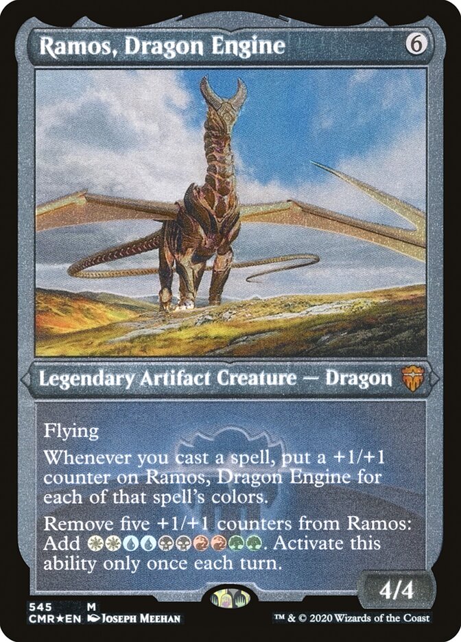 Ramos, Dragon Engine (Etched) [Commander Legends] | Galaxy Games LLC