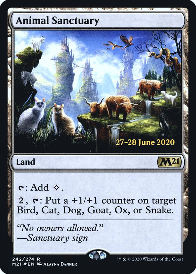 Animal Sanctuary [Core Set 2021 Prerelease Promos] | Galaxy Games LLC