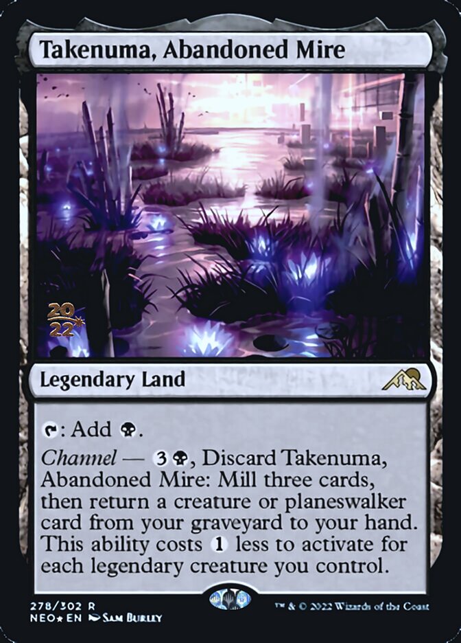 Takenuma, Abandoned Mire [Kamigawa: Neon Dynasty Prerelease Promos] | Galaxy Games LLC