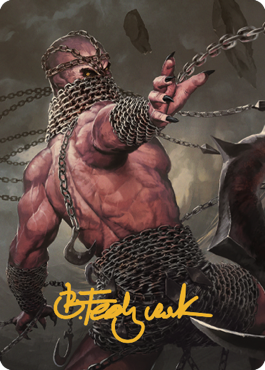 Chain Devil Art Card (Gold-Stamped Signature) [Commander Legends: Battle for Baldur's Gate Art Series] | Galaxy Games LLC