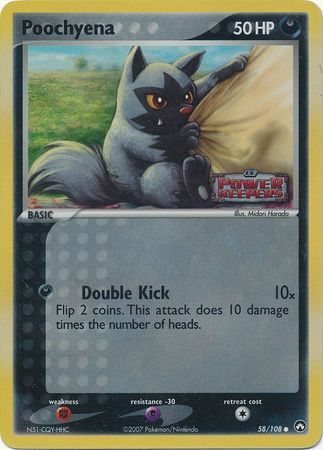 Poochyena (58/108) (Stamped) [EX: Power Keepers] | Galaxy Games LLC