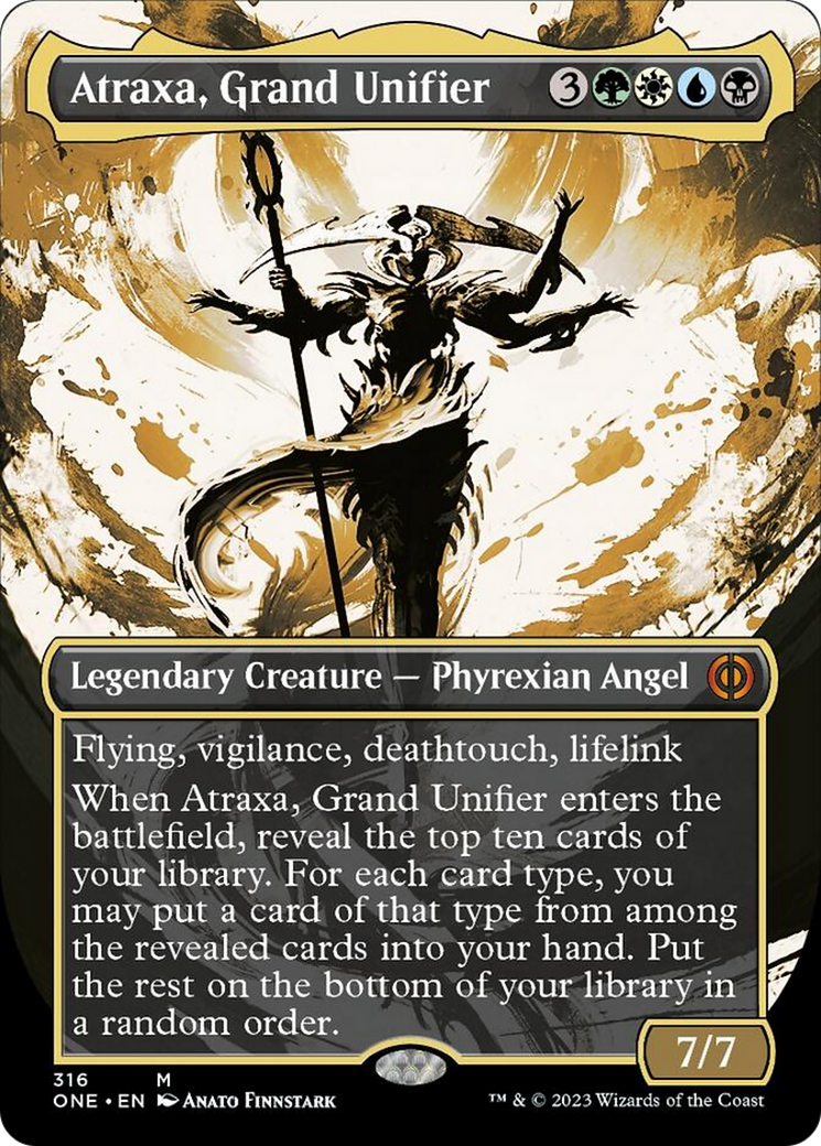 Atraxa, Grand Unifier (Borderless Ichor) [Phyrexia: All Will Be One] | Galaxy Games LLC