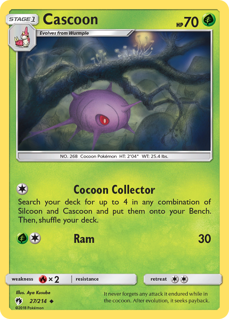 Cascoon (27/214) [Sun & Moon: Lost Thunder] | Galaxy Games LLC