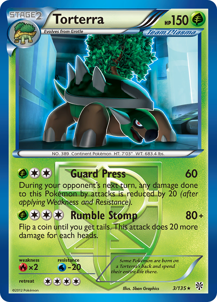 Torterra (3/135) [Black & White: Plasma Storm] | Galaxy Games LLC