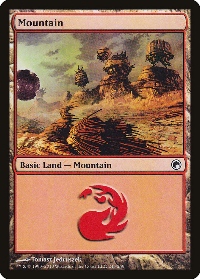 Mountain (245) [Scars of Mirrodin] | Galaxy Games LLC