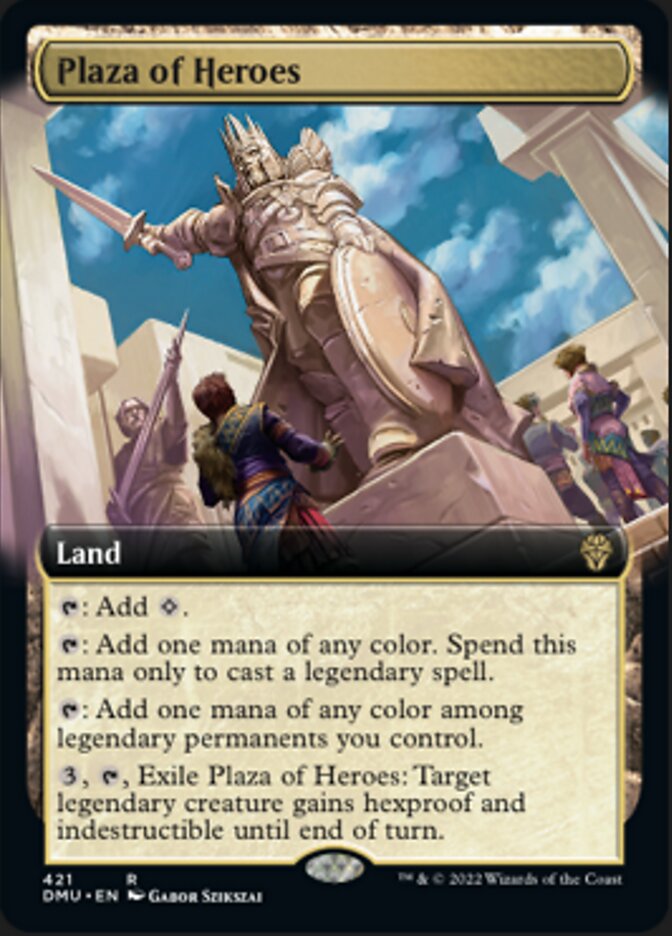 Plaza of Heroes (Extended Art) [Dominaria United] | Galaxy Games LLC