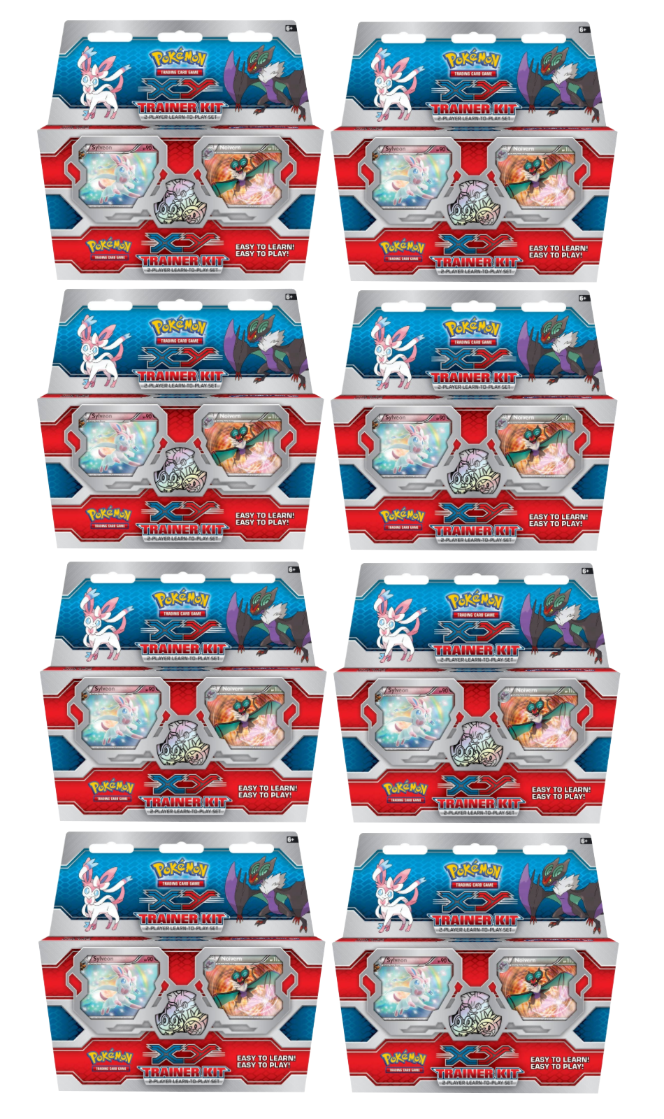 XY: Trainer Kit - 2-Player Learn-to-Play Set Display (Sylveon & Noivern) | Galaxy Games LLC