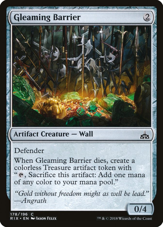 Gleaming Barrier [Rivals of Ixalan] | Galaxy Games LLC