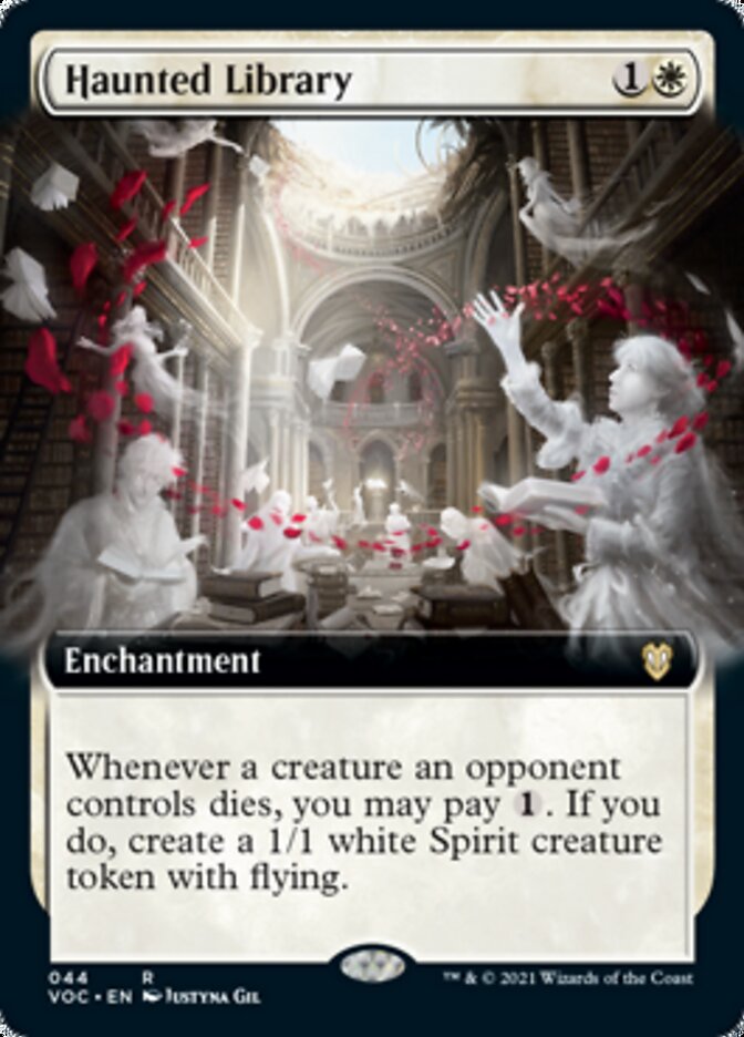 Haunted Library (Extended Art) [Innistrad: Crimson Vow Commander] | Galaxy Games LLC
