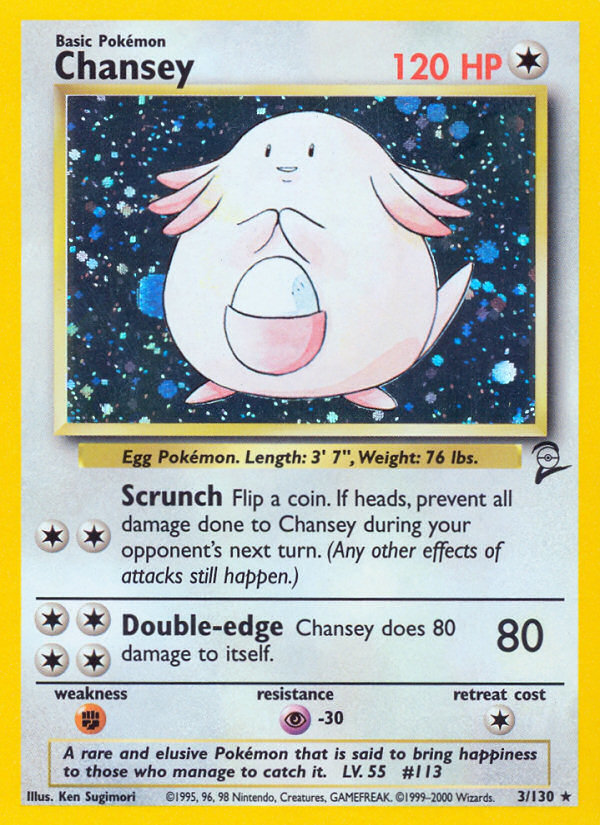 Chansey (3/130) [Base Set 2] | Galaxy Games LLC