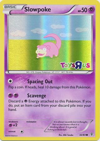 Slowpoke (32/83) (Toys R Us Promo) [XY: Generations] | Galaxy Games LLC