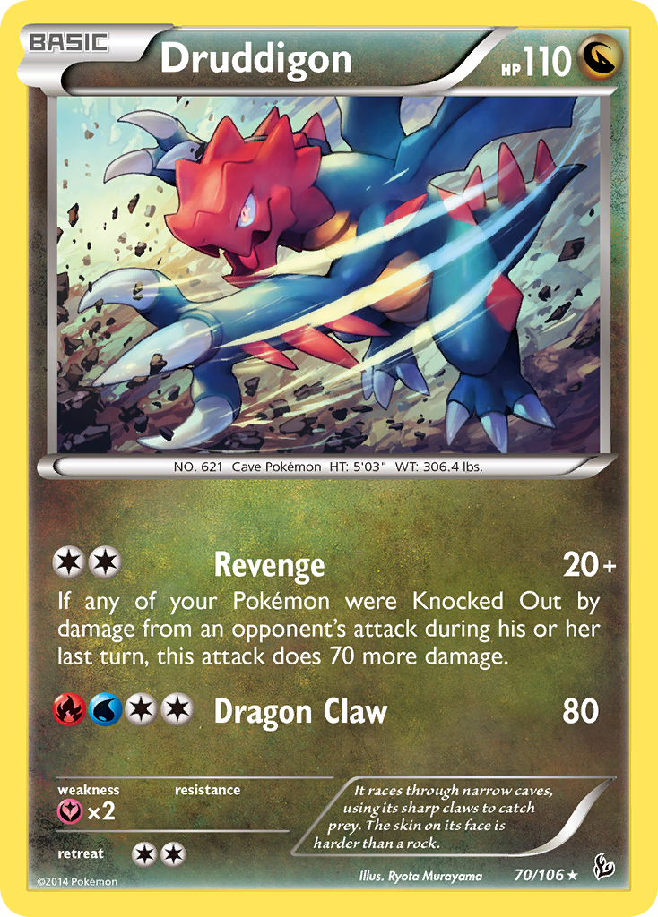 Druddigon (70/106) [XY: Flashfire] | Galaxy Games LLC