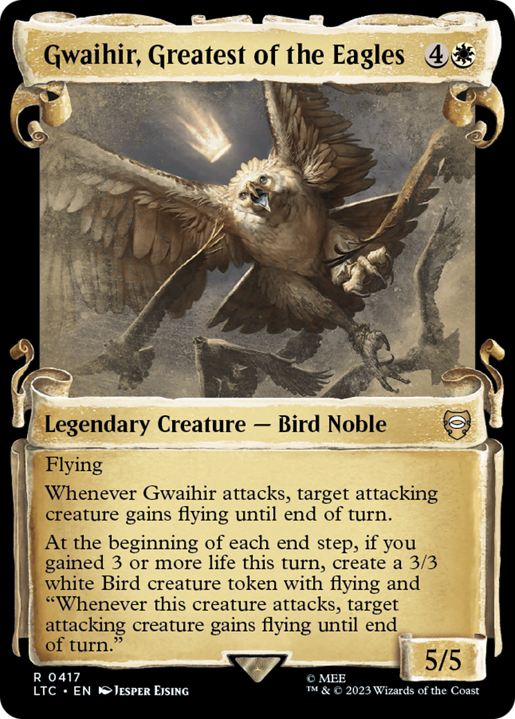 Gwaihir, Greatest of the Eagles [The Lord of the Rings: Tales of Middle-Earth Commander Showcase Scrolls] | Galaxy Games LLC