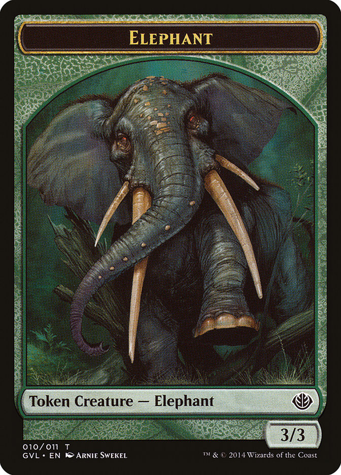 Elephant Token (Garruk vs. Liliana) [Duel Decks Anthology Tokens] | Galaxy Games LLC