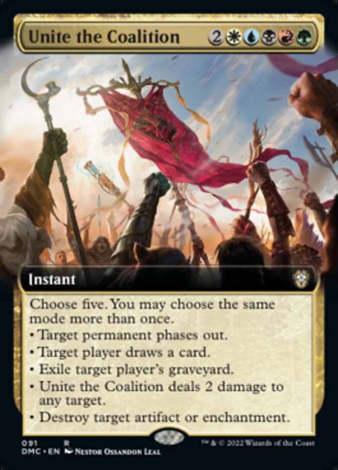 Unite the Coalition (Extended Art) [Dominaria United Commander] | Galaxy Games LLC