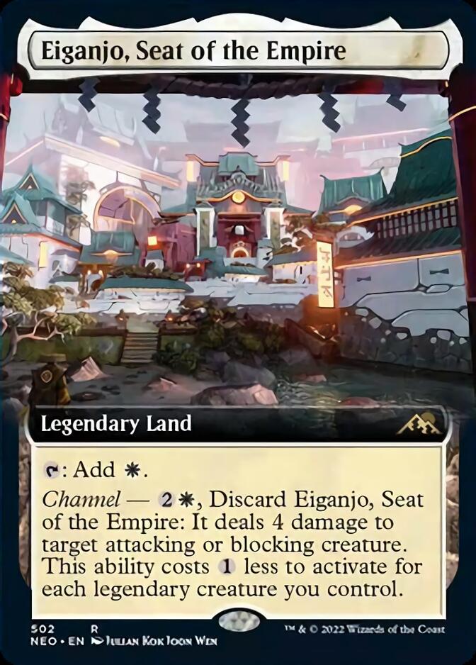 Eiganjo, Seat of the Empire (Extended Art) [Kamigawa: Neon Dynasty] | Galaxy Games LLC
