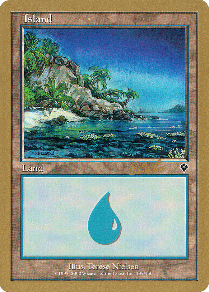 Island (cr337) (Carlos Romao) [World Championship Decks 2002] | Galaxy Games LLC