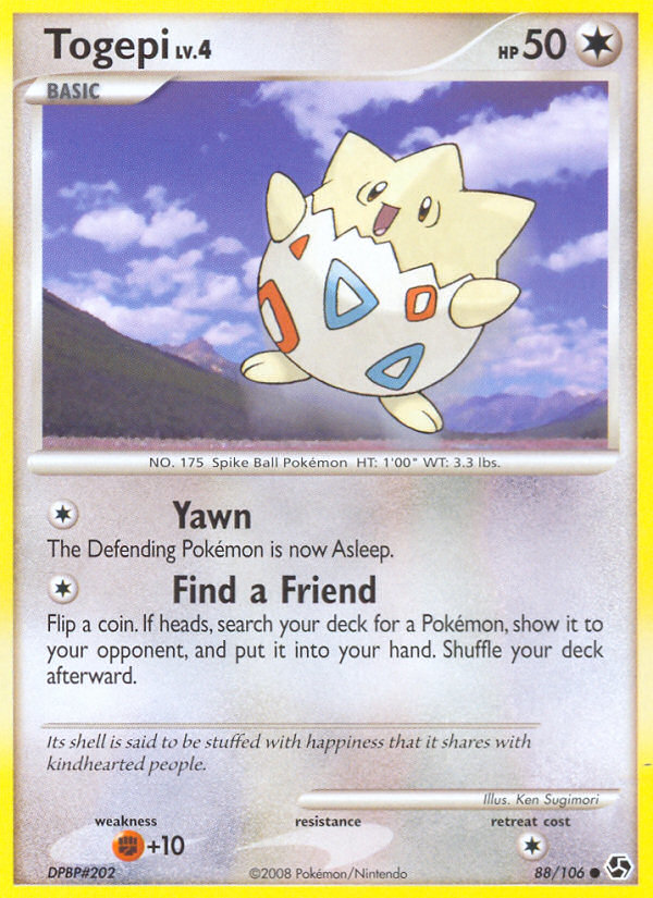 Togepi (88/106) [Diamond & Pearl: Great Encounters] | Galaxy Games LLC