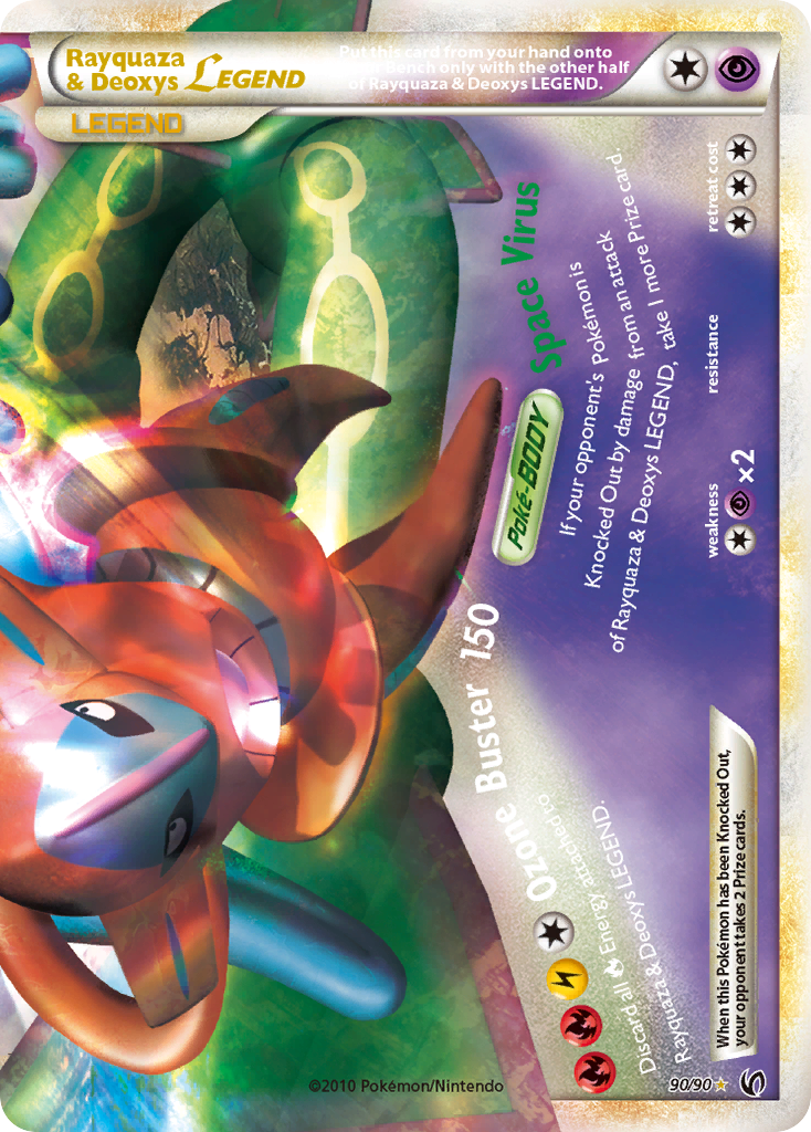 Rayquaza & Deoxys LEGEND (90/90) [HeartGold & SoulSilver: Undaunted] | Galaxy Games LLC