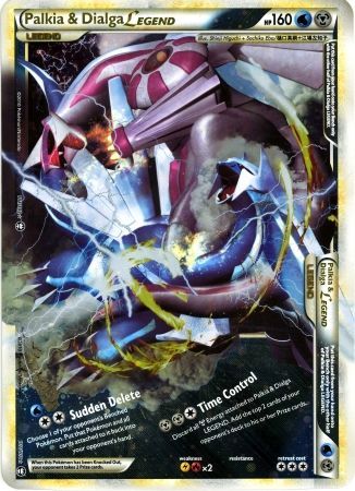 Palkia & Dialga LEGEND (101/102) (Jumbo Card) [HeartGold & SoulSilver: Triumphant] | Galaxy Games LLC