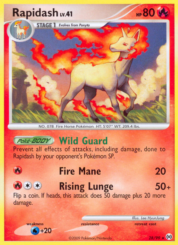 Rapidash (28/99) [Platinum: Arceus] | Galaxy Games LLC