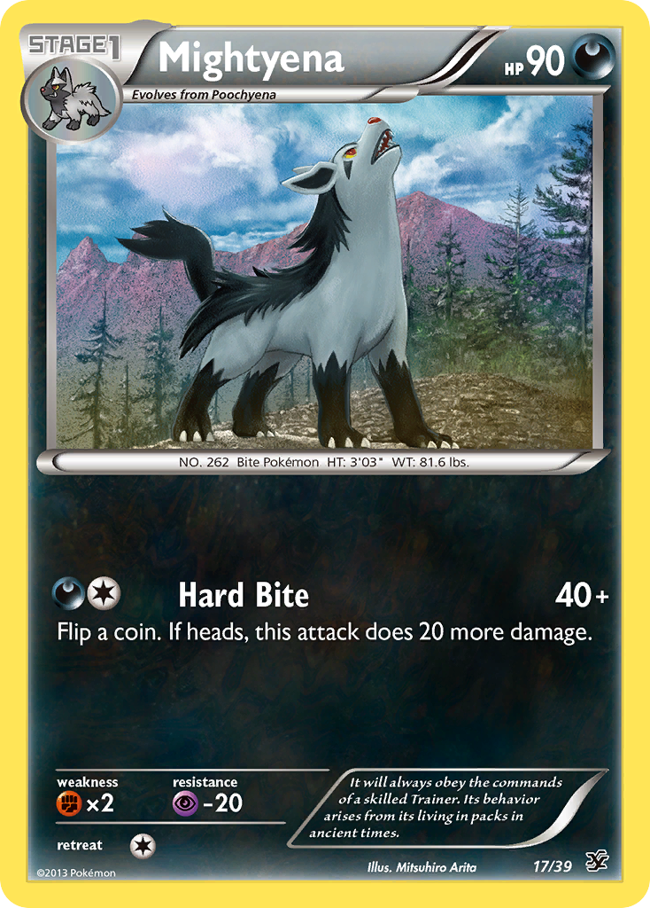 Mightyena (17/39) [XY: Kalos Starter Set] | Galaxy Games LLC