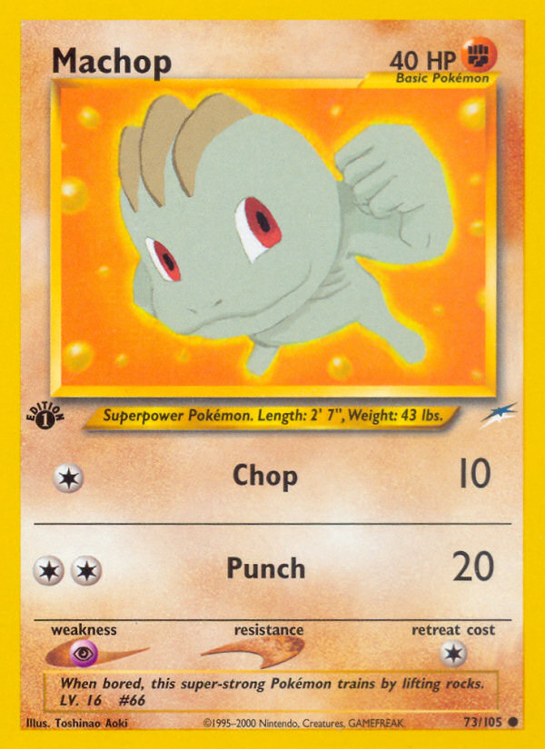 Machop (73/105) [Neo Destiny 1st Edition] | Galaxy Games LLC