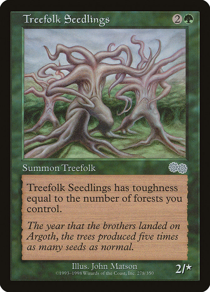 Treefolk Seedlings [Urza's Saga] | Galaxy Games LLC