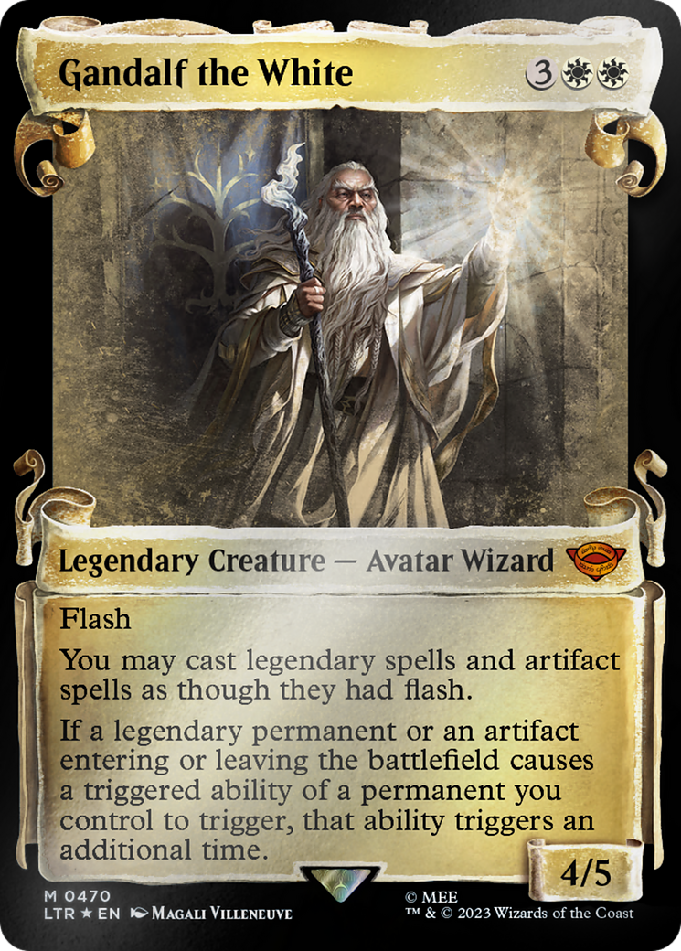 Gandalf the White [The Lord of the Rings: Tales of Middle-Earth Showcase Scrolls] | Galaxy Games LLC