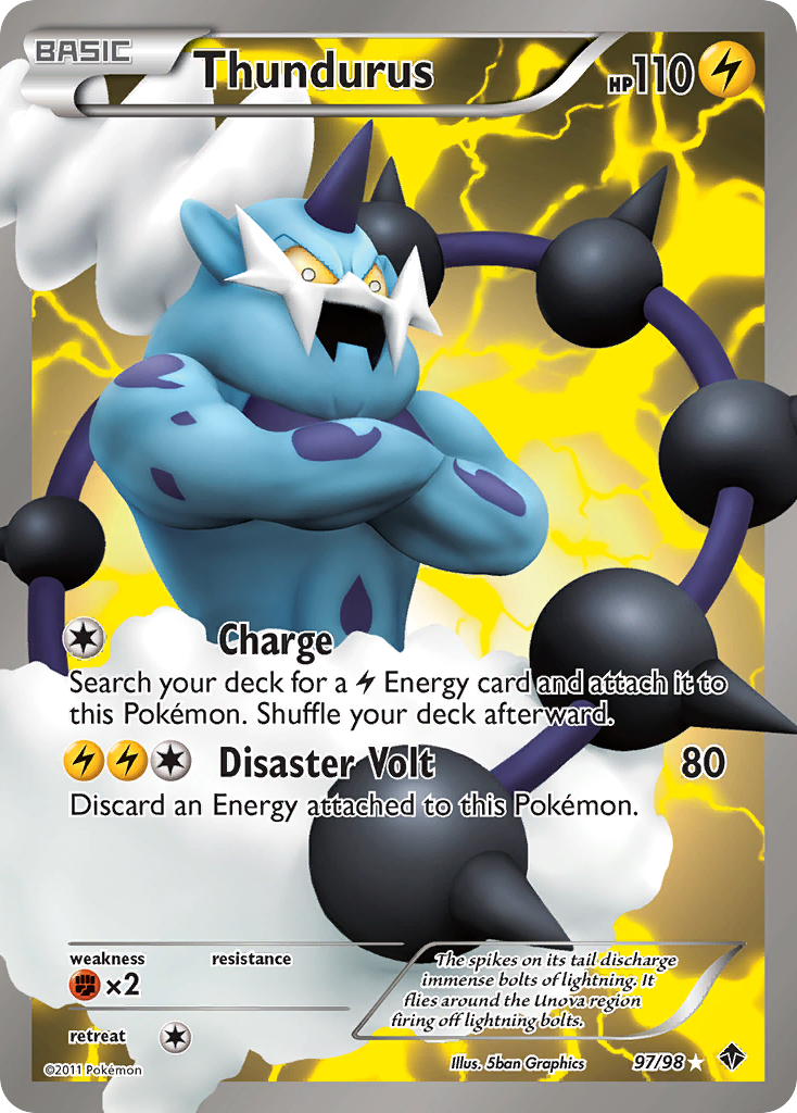 Thundurus (97/98) [Black & White: Emerging Powers] | Galaxy Games LLC