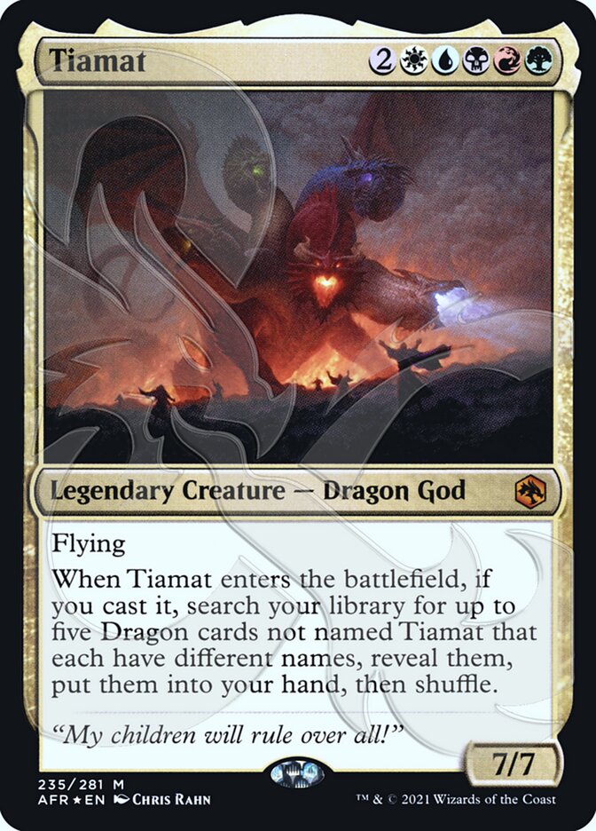 Tiamat (Ampersand Promo) [Dungeons & Dragons: Adventures in the Forgotten Realms Promos] | Galaxy Games LLC
