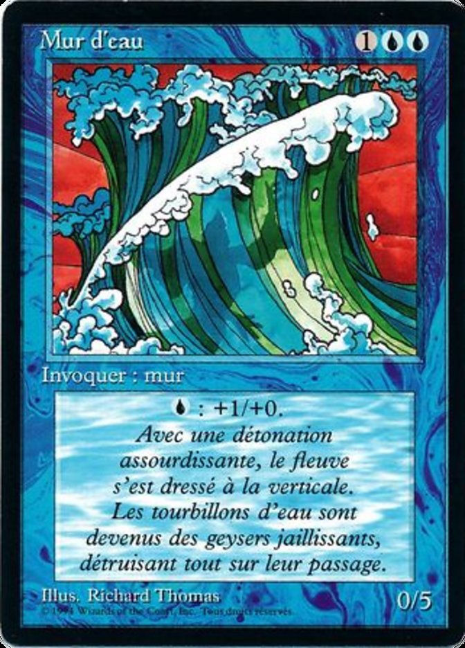 Wall of Water [Foreign Black Border] | Galaxy Games LLC