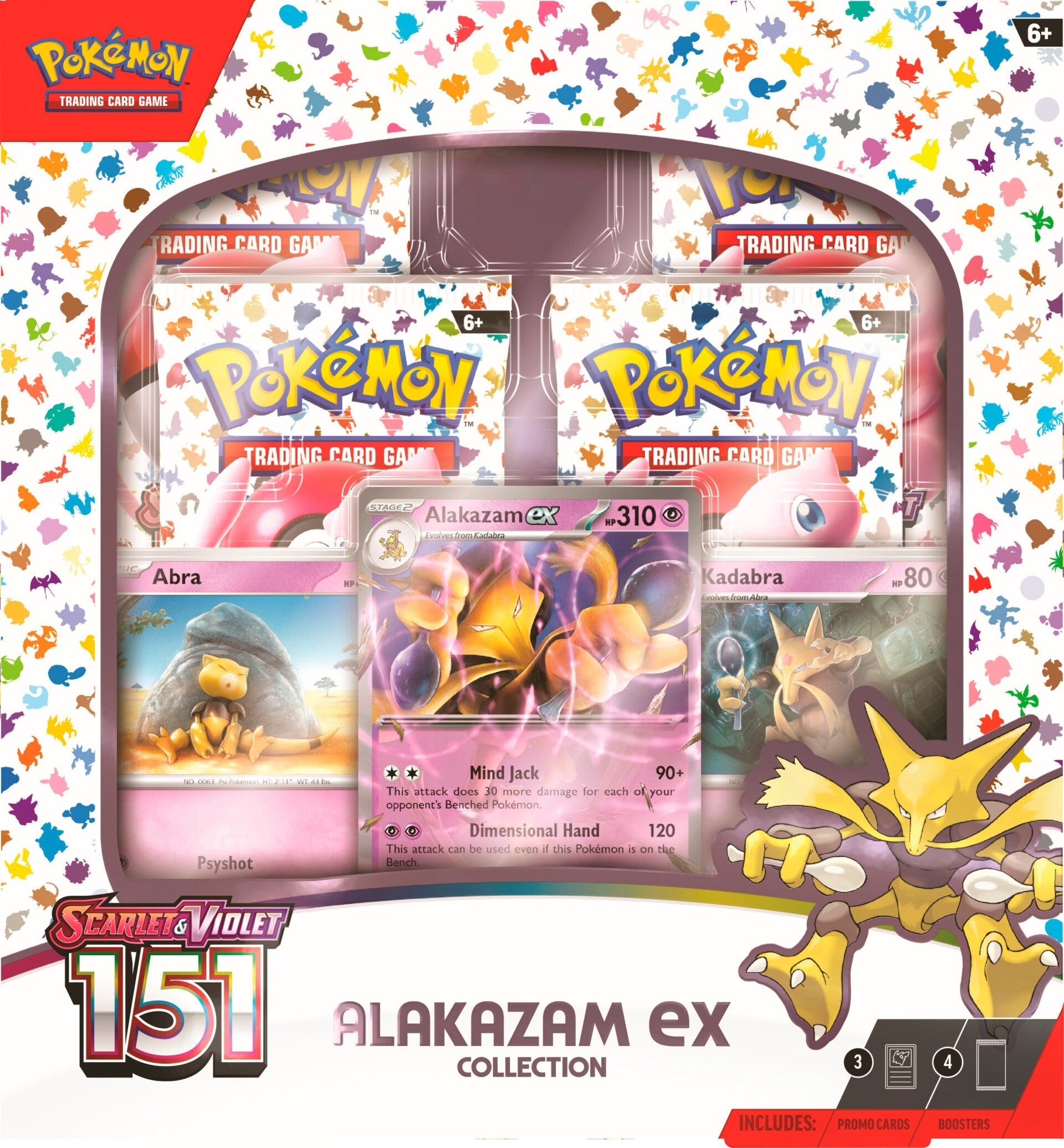 Scarlet & Violet: 151 - Alakazam ex Box | Galaxy Games LLC