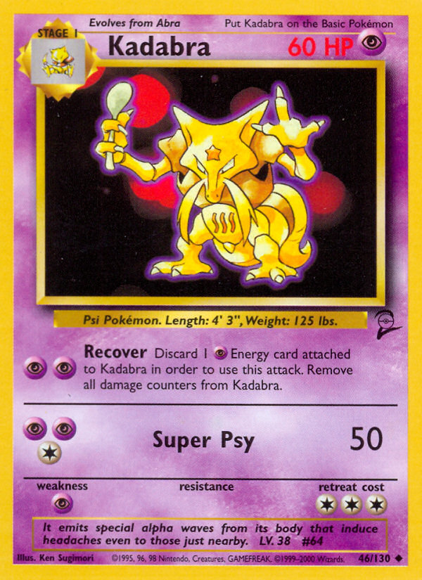 Kadabra (46/130) [Base Set 2] | Galaxy Games LLC