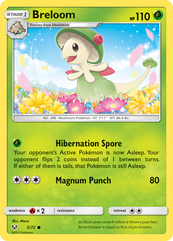 Breloom (5/73) [Sun & Moon: Shining Legends] | Galaxy Games LLC