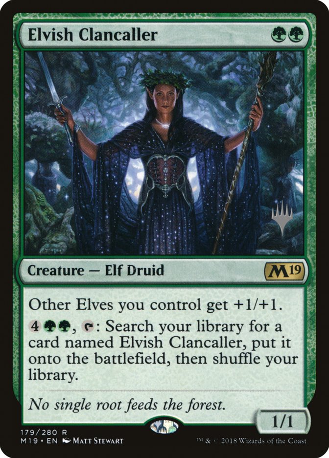 Elvish Clancaller (Promo Pack) [Core Set 2019 Promos] | Galaxy Games LLC