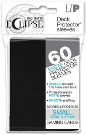 Ultra Pro - Eclipse Black Matte Small Sleeves 60Ct | Galaxy Games LLC