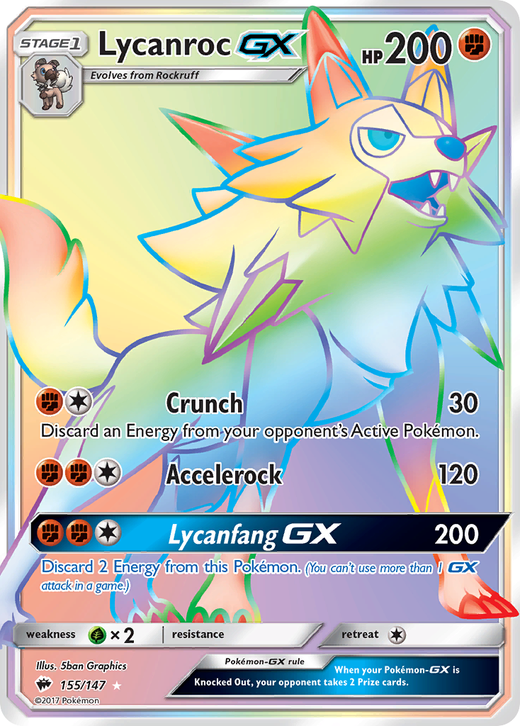 Lycanroc GX (155/147) [Sun & Moon: Burning Shadows] | Galaxy Games LLC