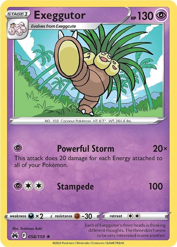 Exeggutor (058/159) [Sword & Shield: Crown Zenith] | Galaxy Games LLC