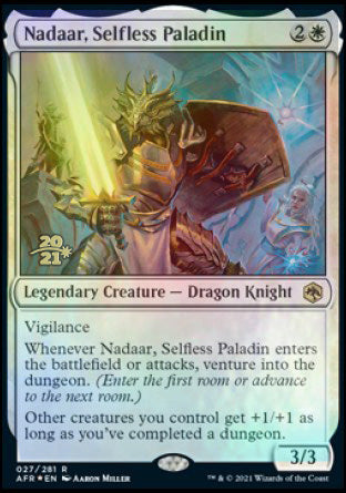 Nadaar, Selfless Paladin [Dungeons & Dragons: Adventures in the Forgotten Realms Prerelease Promos] | Galaxy Games LLC
