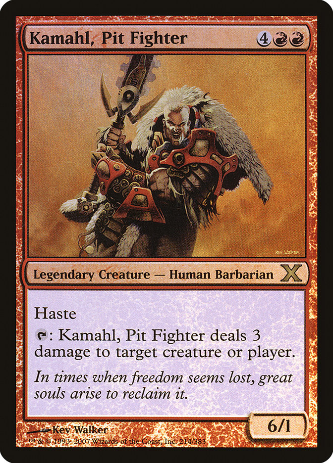 Kamahl, Pit Fighter (Premium Foil) [Tenth Edition] | Galaxy Games LLC