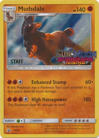 Mudsdale (SM20) (Staff Prerelease Promo) [Sun & Moon: Black Star Promos] | Galaxy Games LLC