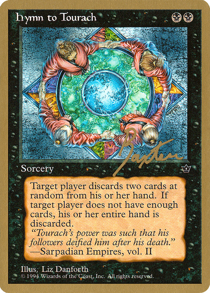 Hymn to Tourach (Circle) (George Baxter) [Pro Tour Collector Set] | Galaxy Games LLC