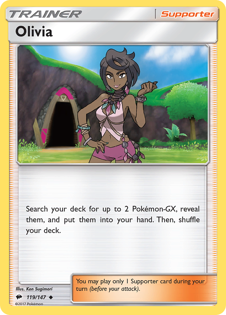 Olivia (119/147) [Sun & Moon: Burning Shadows] | Galaxy Games LLC