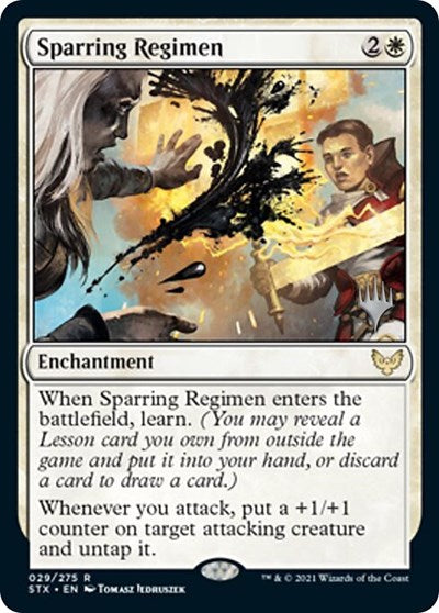 Sparring Regimen (Promo Pack) [Strixhaven: School of Mages Promos] | Galaxy Games LLC